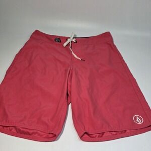 Volcom 37th ST Men's‎ Pink Board Shorts Swim Trunks Y2K Size 31 2010's Era